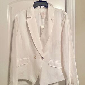 White dress jacket No tags but never worn.